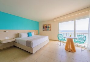 Superior King Ocean View | Premium bedding, in-room safe, blackout drapes, iron/ironing board - Amares Acapulco (Acapulco)