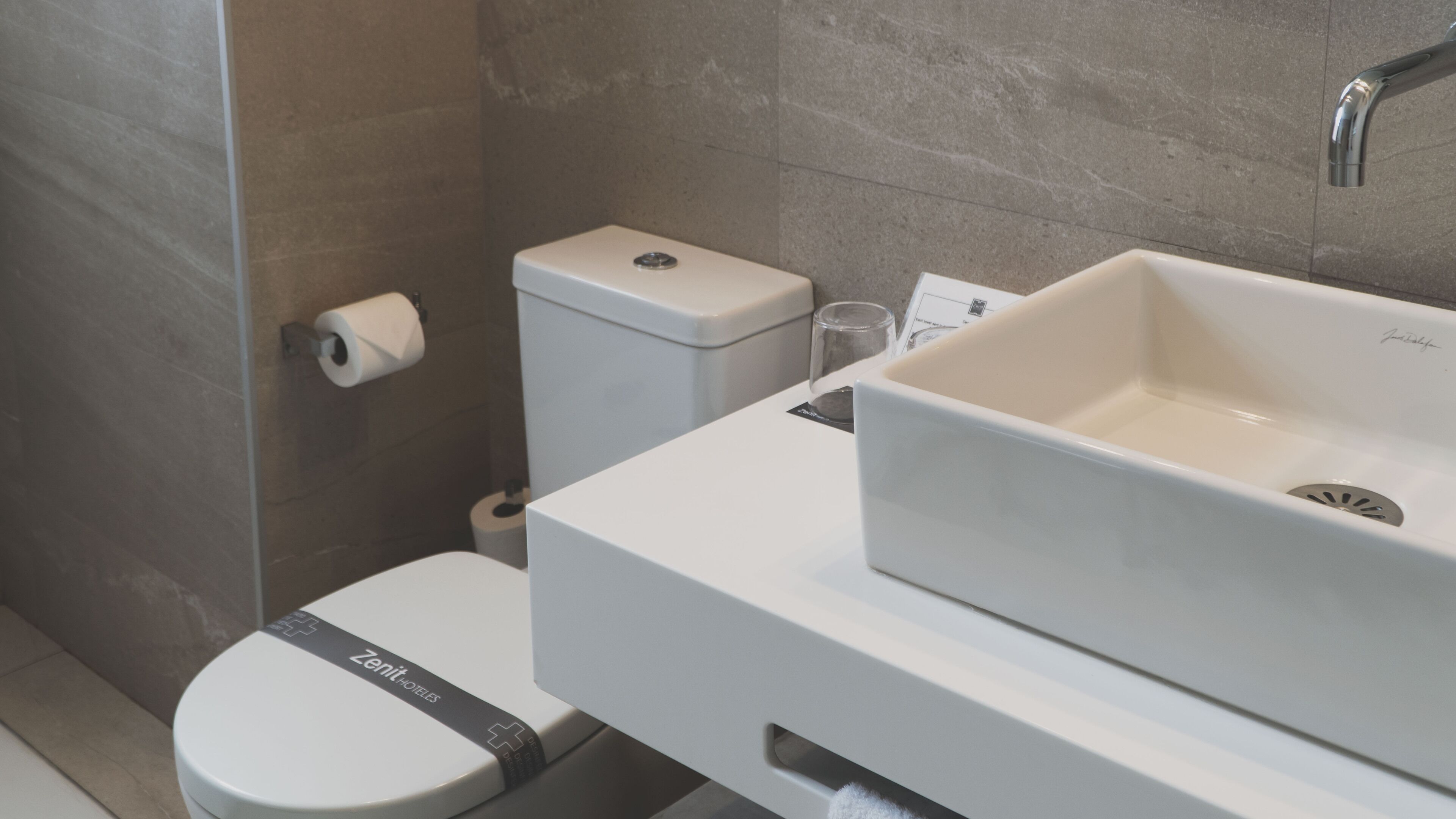 free toiletries, hair dryer, bidet, towels