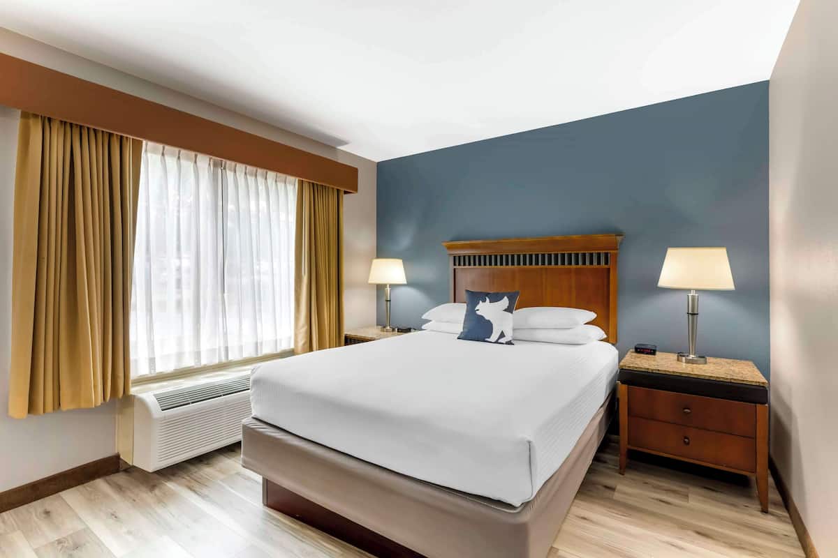 desk, laptop workspace, iron/ironing board, free cots/infant beds