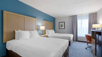 Pillow-top beds, in-room safe, desk, laptop workspace