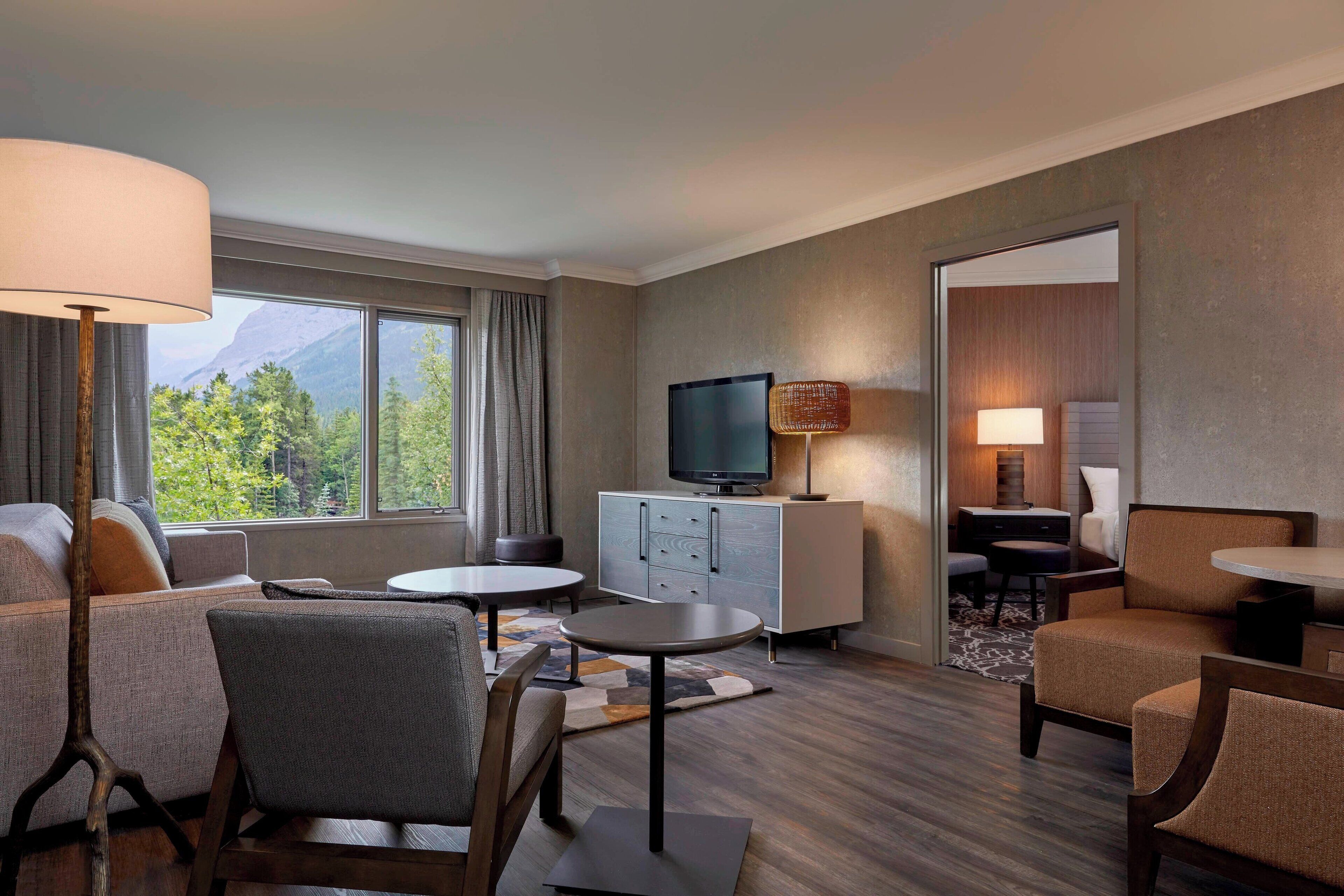 36-inch flat-screen tv with satellite channels, tv