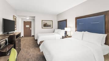 Standard Room, 2 Queen Beds | Premium bedding, in-room safe, desk, laptop workspace