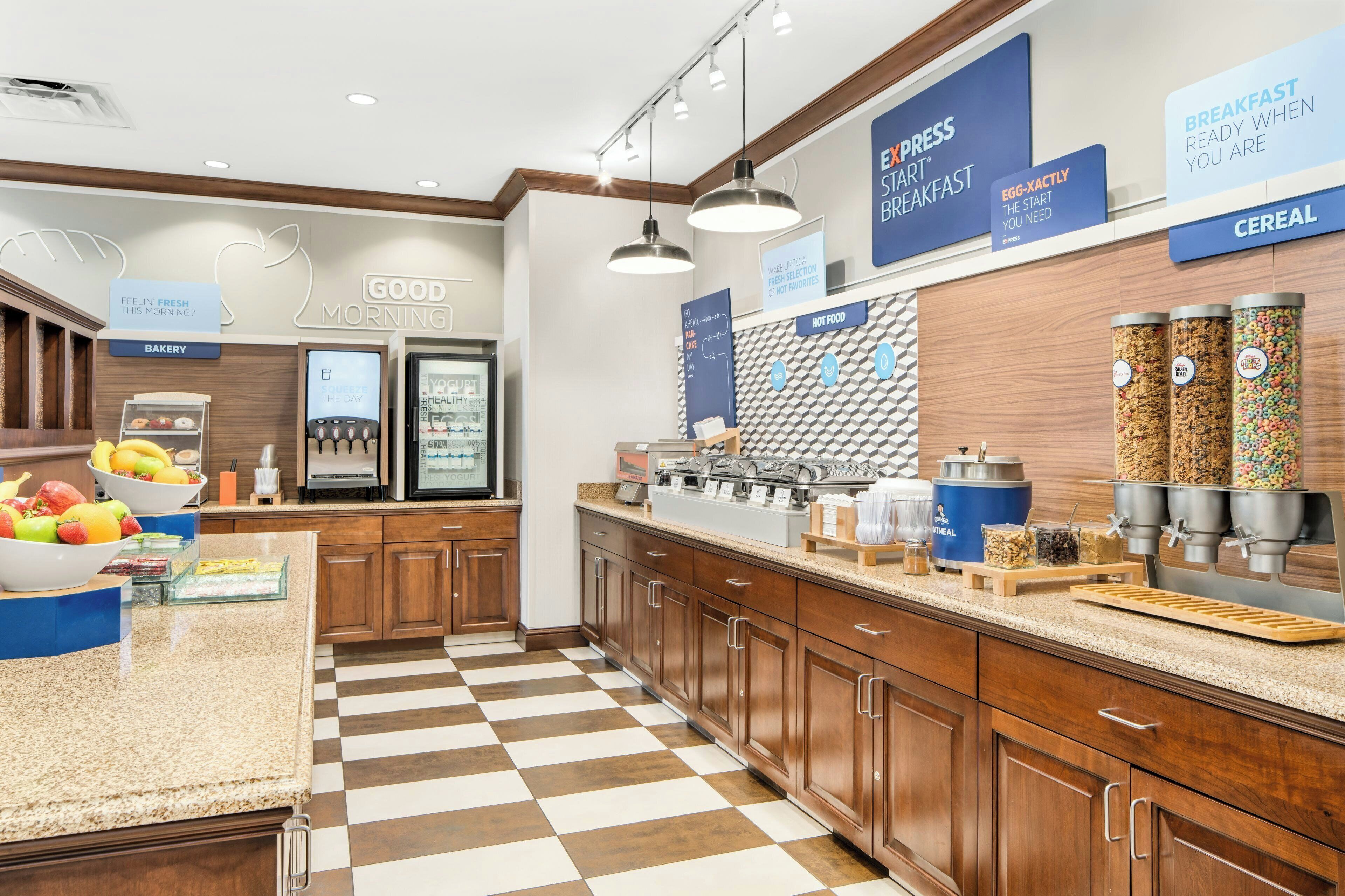 Free daily buffet breakfast