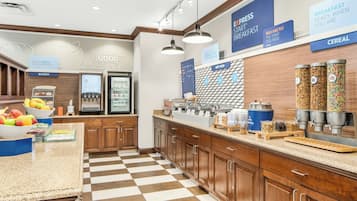 Free daily buffet breakfast