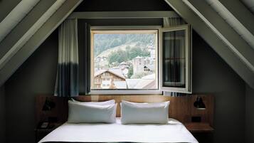 Literie de qualité supérieure, couette en duvet d'oie, minibar