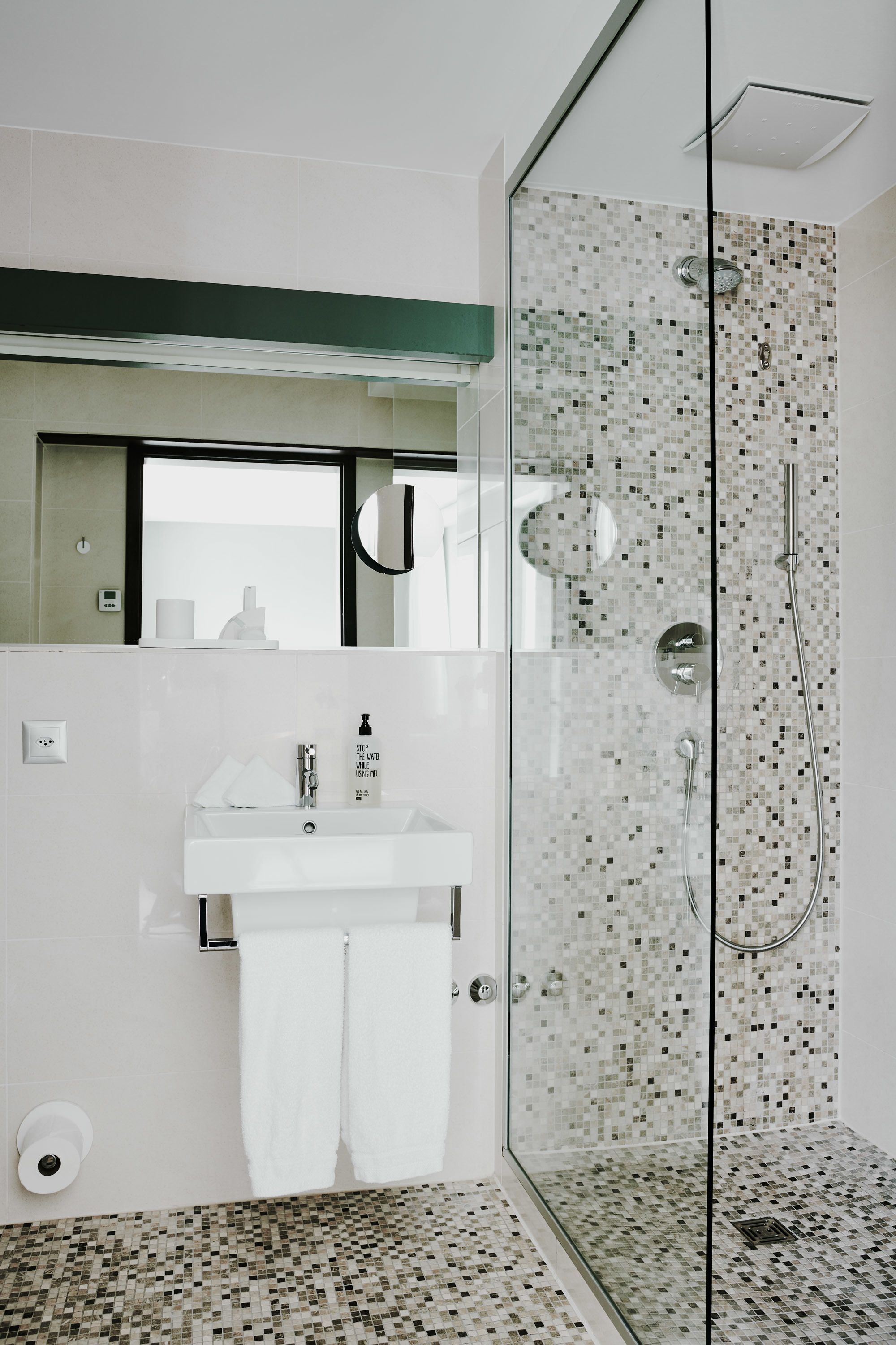 free toiletries, hair dryer, bathrobes, slippers