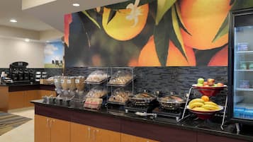 Free daily self-service breakfast