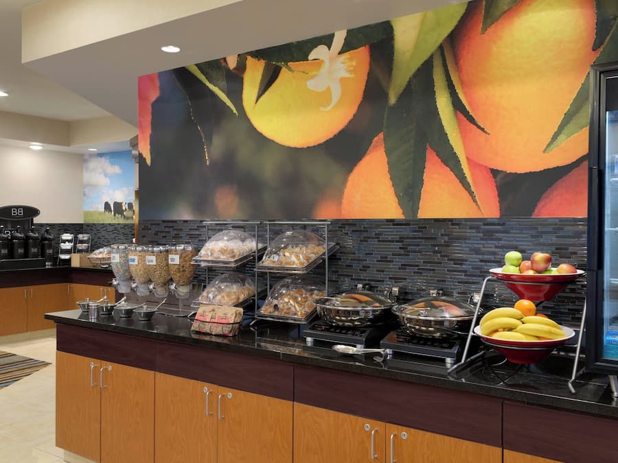 Free daily self-service breakfast