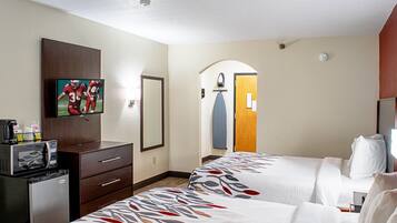 Deluxe Room, 2 Queen Beds (Smoke Free) | Desk, iron/ironing board, free WiFi, bed sheets