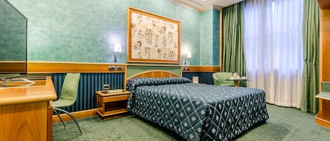 Down duvets, minibar, in-room safe, desk