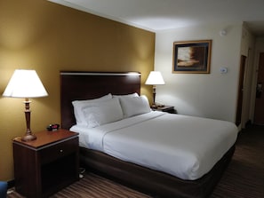 1 bedroom, blackout curtains, iron/ironing board, free WiFi
