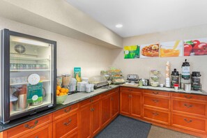 Free daily on-the-go breakfast 