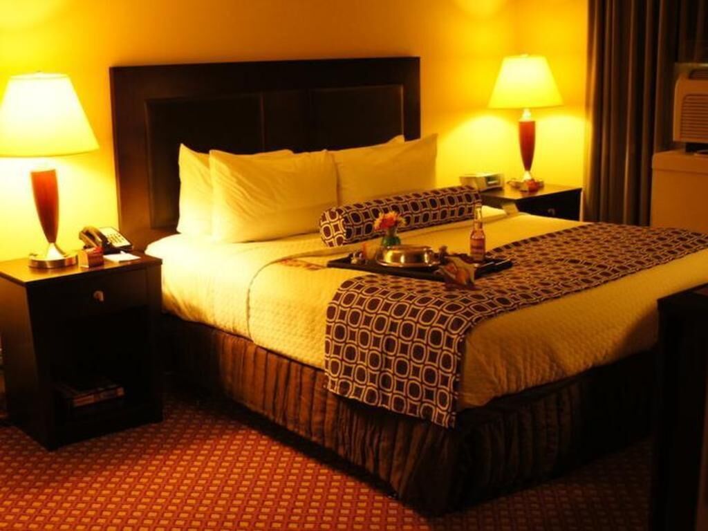 In-room safe, desk, laptop workspace, blackout drapes