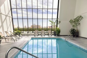 Indoor pool, seasonal outdoor pool, sun loungers