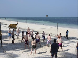 On the beach