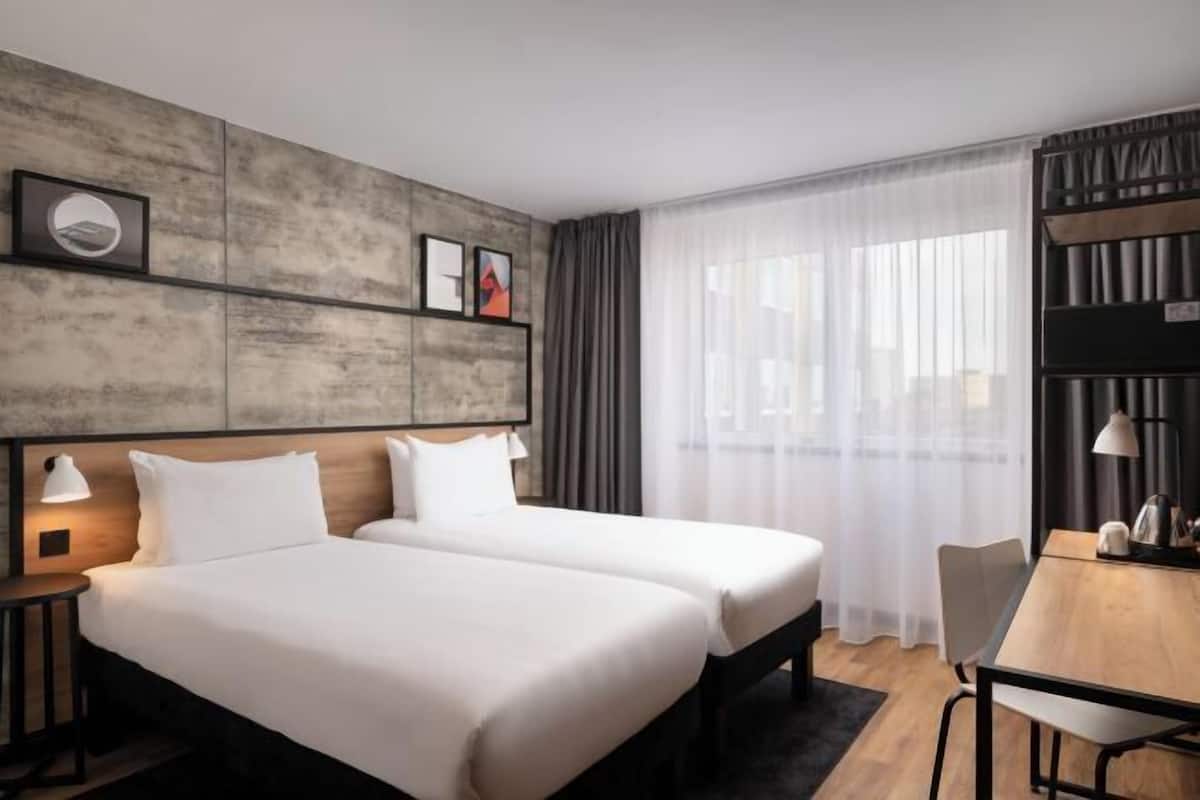 Desk, laptop workspace, free cots/infant beds, free WiFi