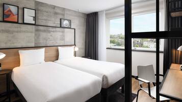 Desk, laptop workspace, free cots/infant beds, free WiFi