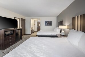 Standard Room, 2 Queen Beds, Accessible, Non Smoking | In-room safe, desk, laptop workspace, iron/ironing board