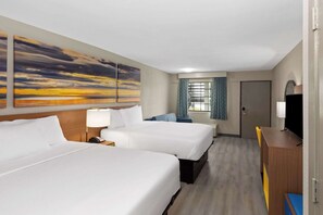 Studio Suite, 2 Queen Beds, Non Smoking | Desk, laptop workspace, iron/ironing board, free WiFi
