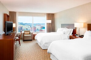 Premium bedding, pillow-top beds, in-room safe, desk