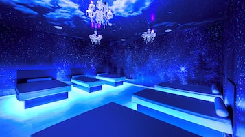 Salas de tratamiento para parejas, sauna y baño de vapor