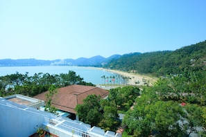 Vue sur la plage/l’océan