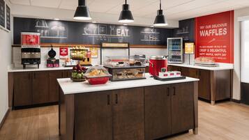 Free daily buffet breakfast