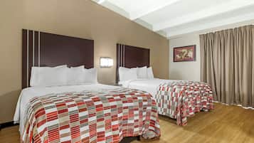 Deluxe Room, 2 Queen Beds, Non Smoking | In-room safe, desk, iron/ironing board, WiFi (free)