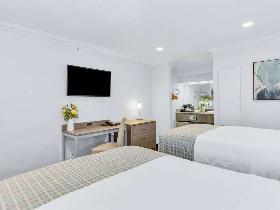 Room, 2 Double Beds | Desk, iron/ironing board, free WiFi, bed sheets