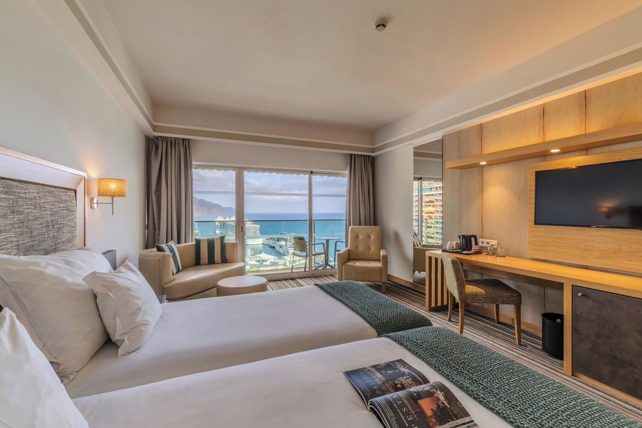 Doppel- oder Zweibettzimmer, Meerblick | Ausblick vom Zimmer