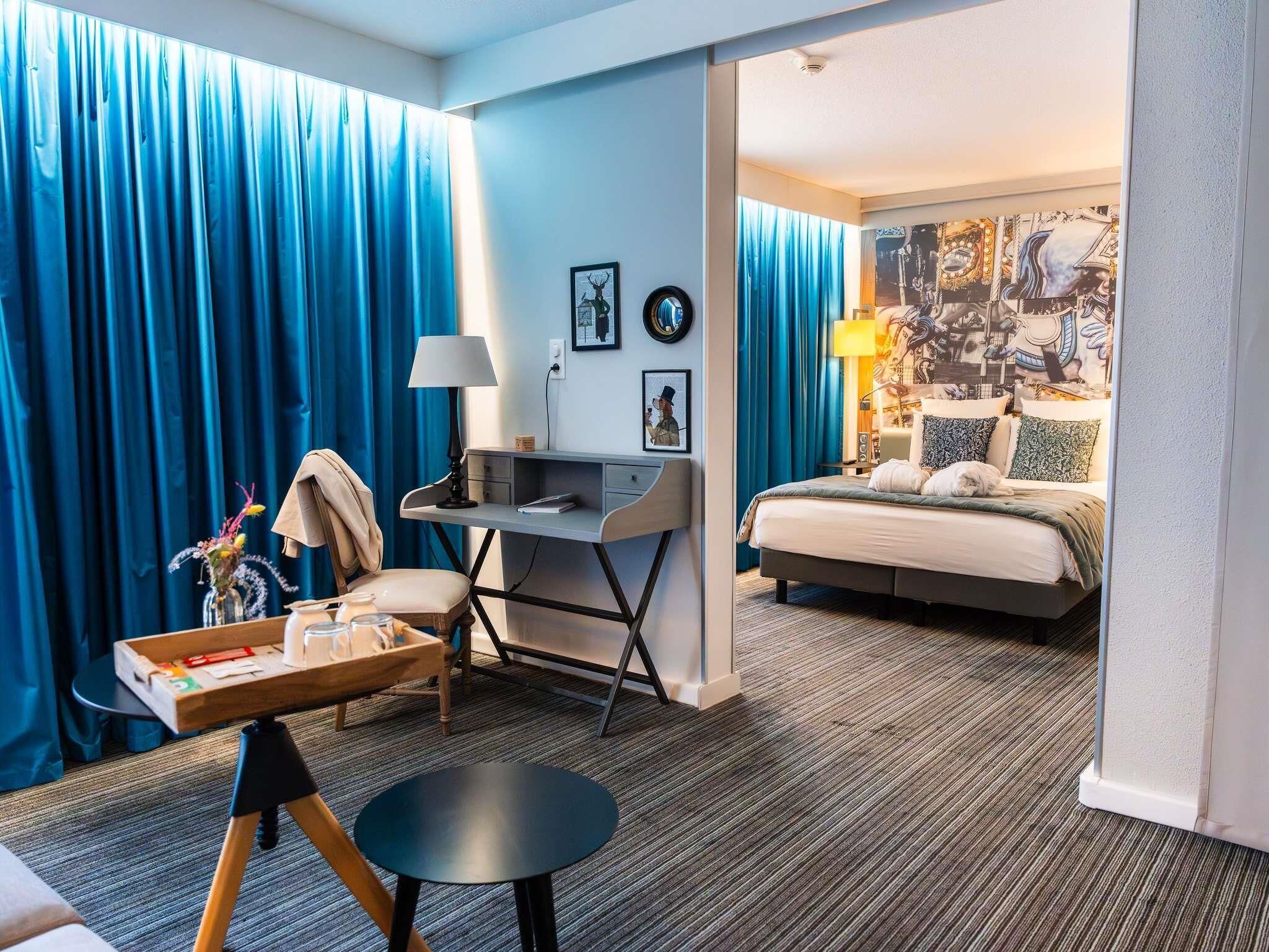 Junior suite, 1 tweepersoonsbed met slaapbank | Pillowtop-bedden, een kluis op de kamer, individueel gemeubileerd