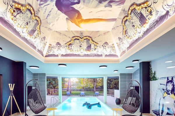 Indoor pool, seasonal outdoor pool