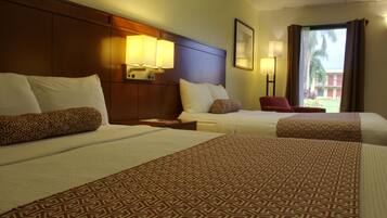 Desk, blackout drapes, iron/ironing board, free WiFi