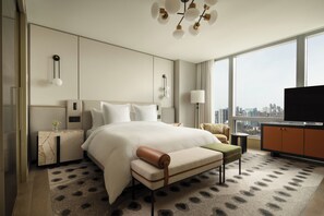 Premier studio, 1 slaapkamer | Italiaanse Frette-lakens, luxe beddengoed, donzen dekbedden