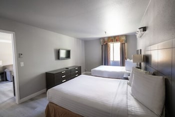 2 Double Beds Extended Stay | 1 bedroom, desk, iron/ironing board, free WiFi at Alexis Park All Suite Resort