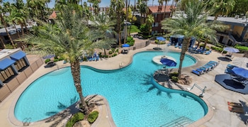 3 outdoor pools, a heated pool, cabanas (surcharge) at Alexis Park All Suite Resort