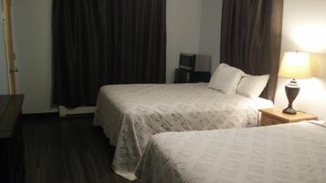 Desk, blackout drapes, free WiFi, bed sheets