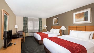 Room, 2 Queen Beds, Non Smoking | Desk, iron/ironing board, free cribs/infant beds, rollaway beds