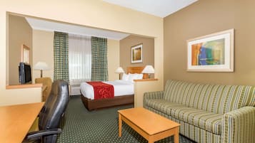 Suite monolocale, 1 letto king, non fumatori | Una scrivania, ferro/asse da stiro, culle/letti per bambini (gratuiti)