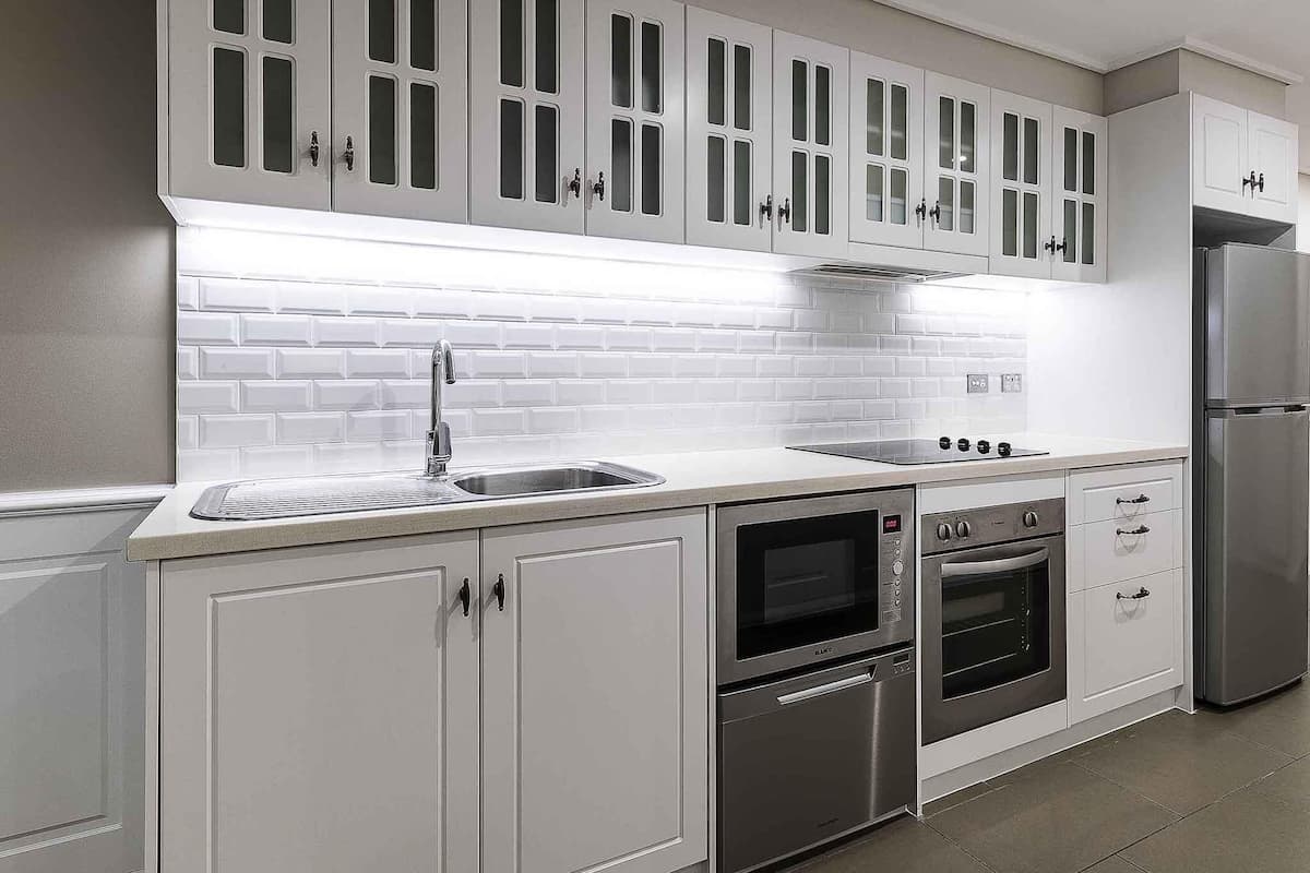 Apartment, 2 Bedrooms | Premium bedding, in-room safe, laptop workspace, iron/ironing board