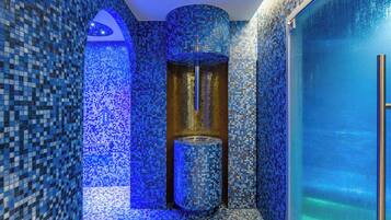 Couples treatment rooms, Turkish bath, body treatments, body scrubs