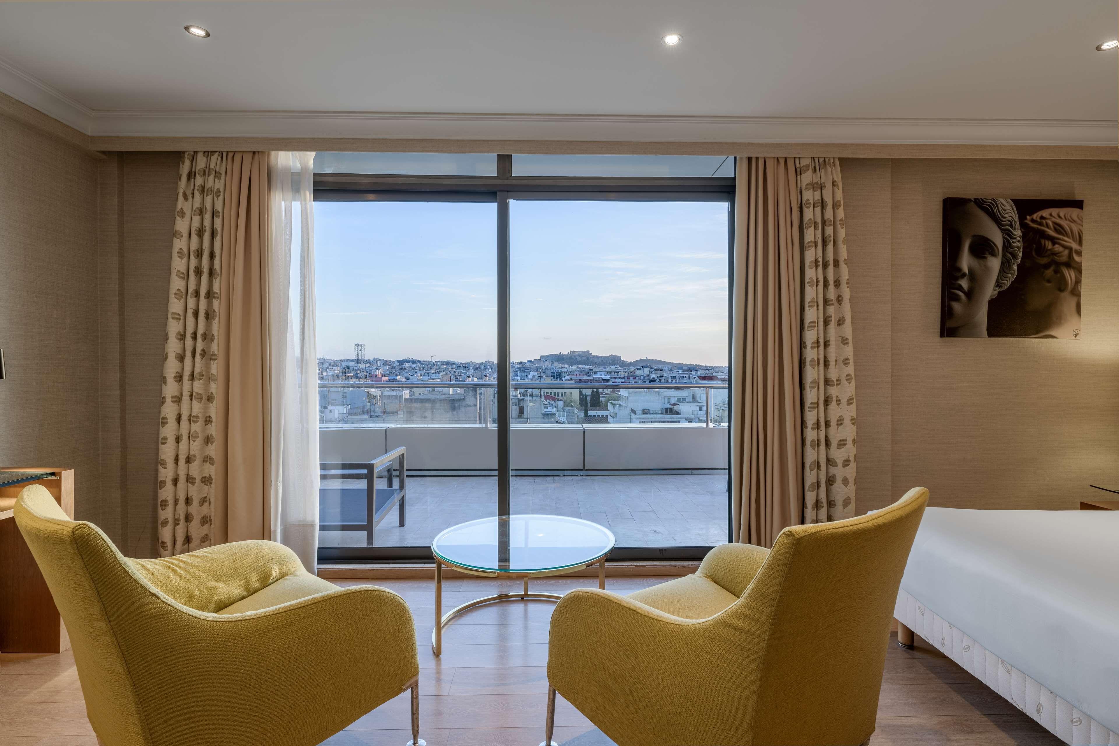 premium room (acropolis view) | premium bedding, minibar, in-room safe, individually furnished