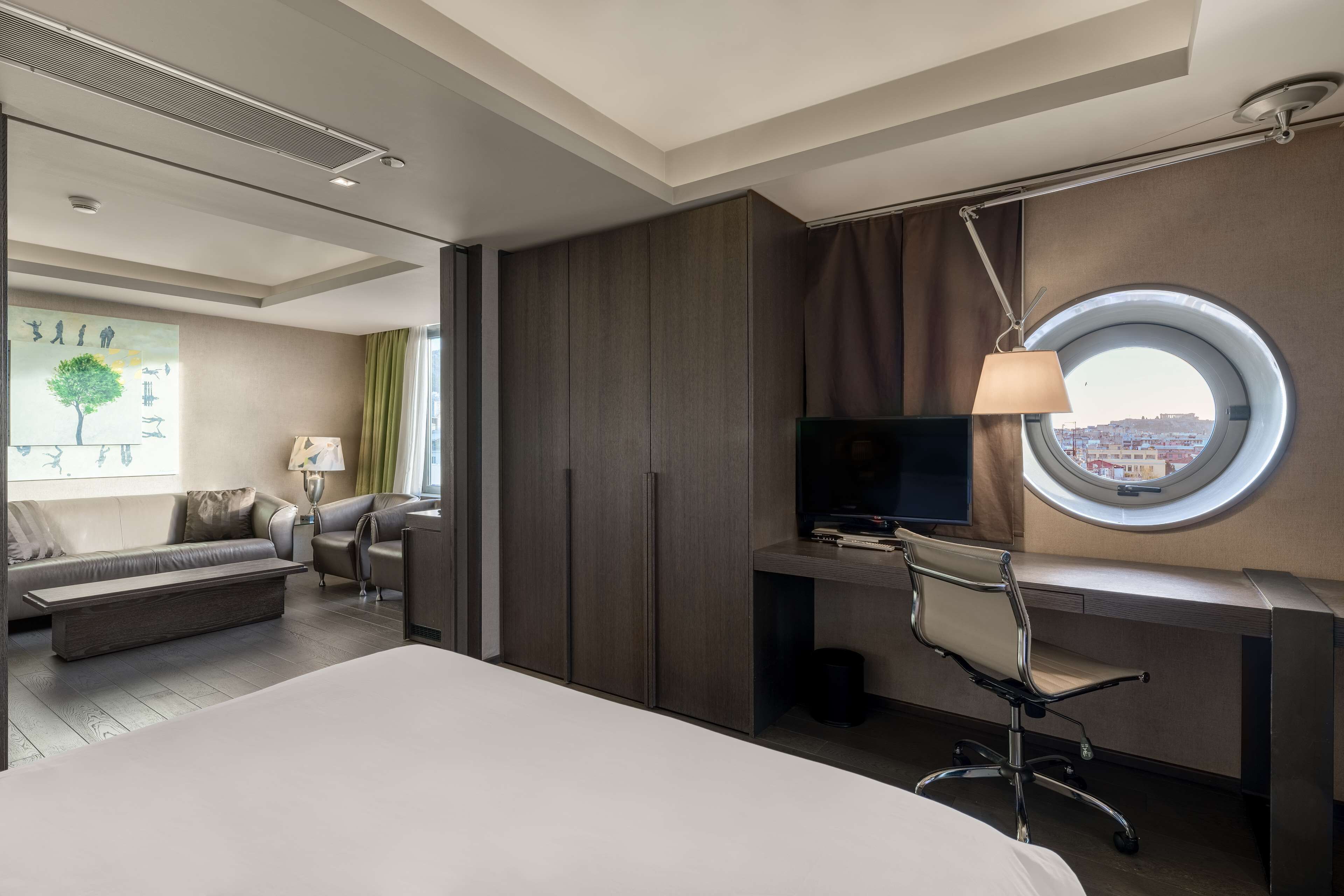 Suite (Acropolis View) | Premium bedding, minibar, in-room safe, individually furnished