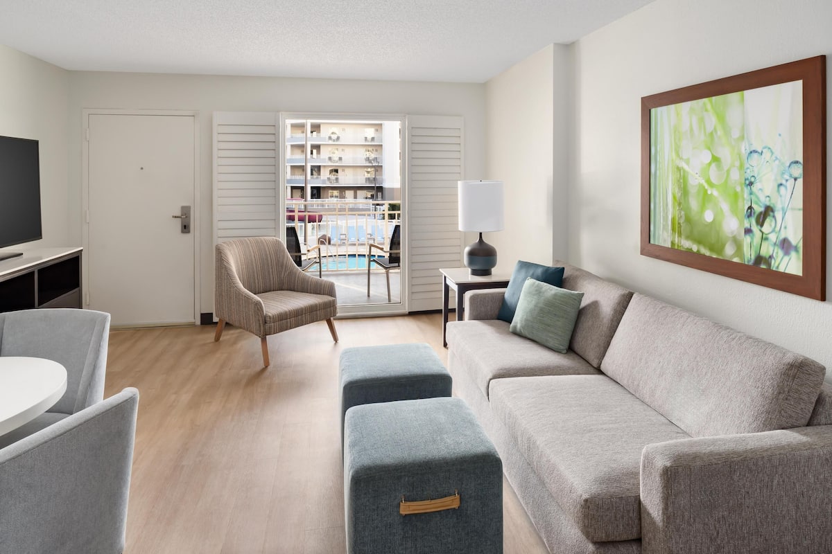 55-inch LCD TV with cable channels, TV