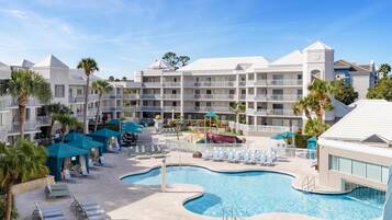 Indoor pool, 2 outdoor pools, pool cabanas (surcharge), pool umbrellas