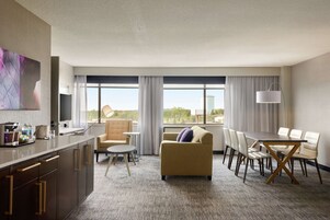 Flat-screen TV, pay movies
