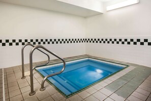 Indoor pool, open 8 AM to 11 PM, sun loungers