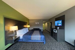 In-room safe, desk, laptop workspace, iron/ironing board