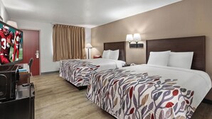 Rom – deluxe, 2 queensize-senger, ikke-røyk | Skrivebord, skrivebord for bærbar PC og blendingsgardiner