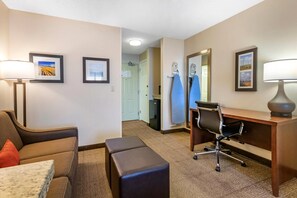 Suite, 1 King Bed, Non Smoking | In-room safe, desk, laptop workspace, iron/ironing board - Comfort Inn Great Falls South (Great Falls)